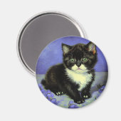Van Gogh Tuxedo Kitten Magnet (Vorderseite/Rückseite)