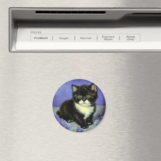Van Gogh Tuxedo Kitten Magnet (In Situ (Geschirrspüler))