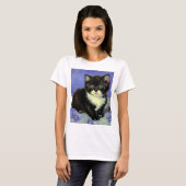 Van Gogh Tuxedo Kitten T-Shirt (Vorne ganz)