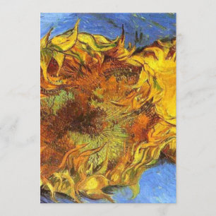 Van Gogh Two Cut Sunflowers 1887 Einladung