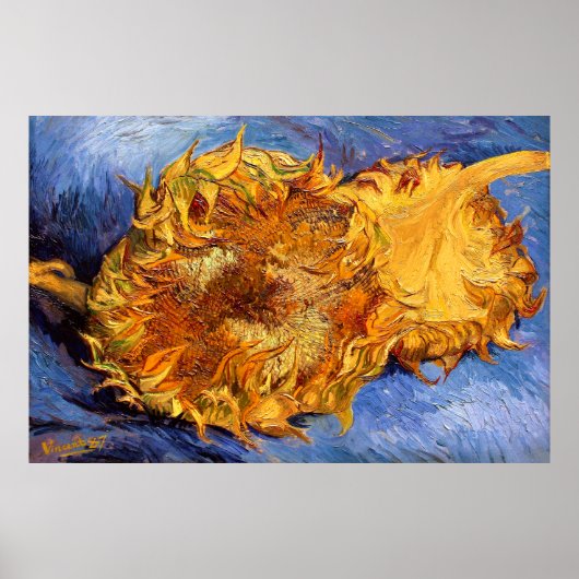 Van Gogh: Two cut Sunflowers Poster (Vorne)