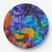 Van Gogh und Monet Inspiriert Paper-Teller Pappteller (Vorderseite)