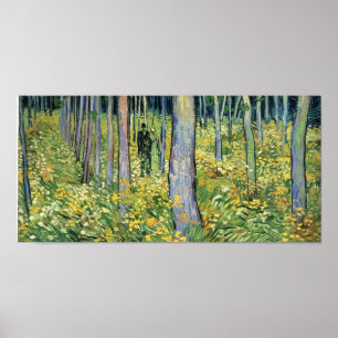 Van Gogh - Unterholz mit zwei Zahlen Poster