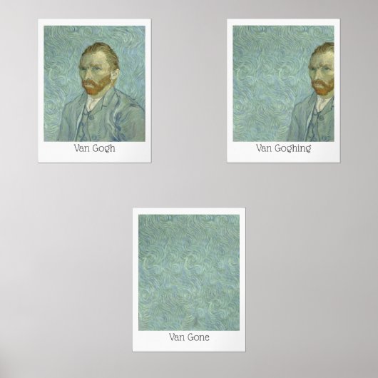 Van Gogh Van Goghing Van Gone Masterpiece Spaß Bilderwand Sets (Vorderseite)