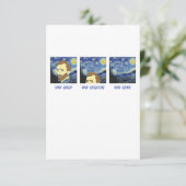 Van Gogh Van Goghing Van Gone Paint Painter Artist Dankeskarte (Stehend Vorderseite)