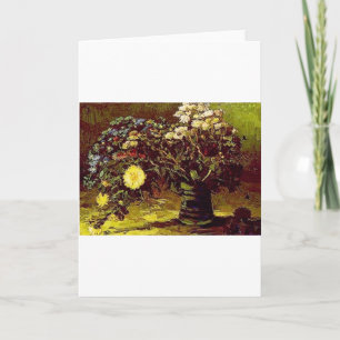 Van Gogh Vase blüht Blume Vintage Malerei Karte