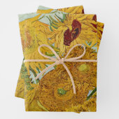 Van Gogh - Vase mit 12 Sonnenblumen Geschenkpapier Set (Beispiel)