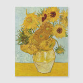 Van Gogh - Vase mit 12 Sonnenblumen Magnetkarte (Vorderseite)