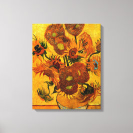 Van Gogh - Vase mit 15 Sonnenblumen Leinwanddruck