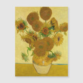 Van Gogh - Vase mit 15 Sonnenblumen Magnetkarte (Vorderseite)
