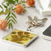 Van Gogh - Vase mit 15 Sonnenblumen Schlüsselanhänger (Seite)