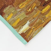 Van Gogh, Vase mit 3 Sonnenblumen Fleecedecke (Ecke)