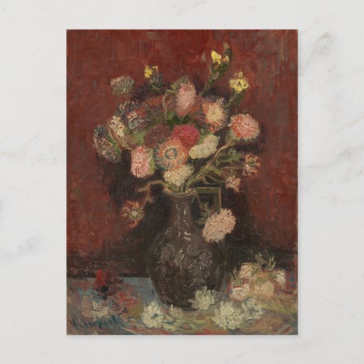 Van Gogh - Vase mit chinesischen Stiften und Gladi Postkarte (Vorderseite)