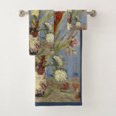 Van Gogh Vase mit Gladioli und chinesischem Asters Badhandtuch Set (Insitu)