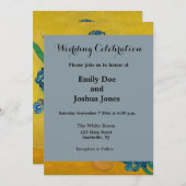 Van Gogh Vase mit Ire Classic Impressionismus Einladung (Vorne/Hinten)