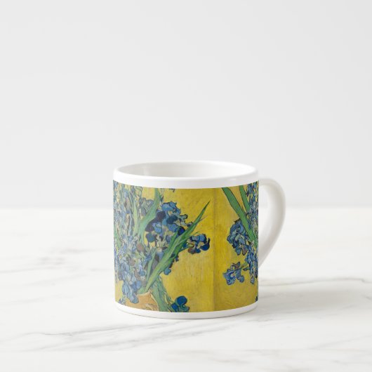 Van Gogh Vase mit Ire Classic Impressionismus Espressotasse (Vorderseite Rechts)