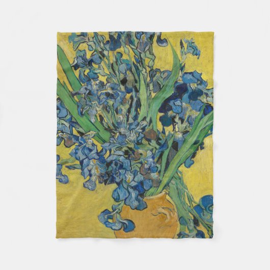 Van Gogh Vase mit Ire Classic Impressionismus Fleecedecke (Vorderseite)