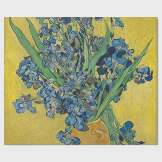 Van Gogh Vase mit Ire Classic Impressionismus Geschenkpapier (Flach)