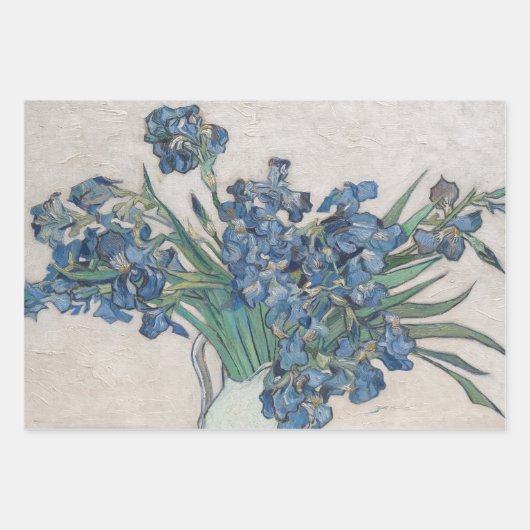 Van Gogh Vase mit Ire Classic Impressionismus Geschenkpapier Set (Vorderseite 3)