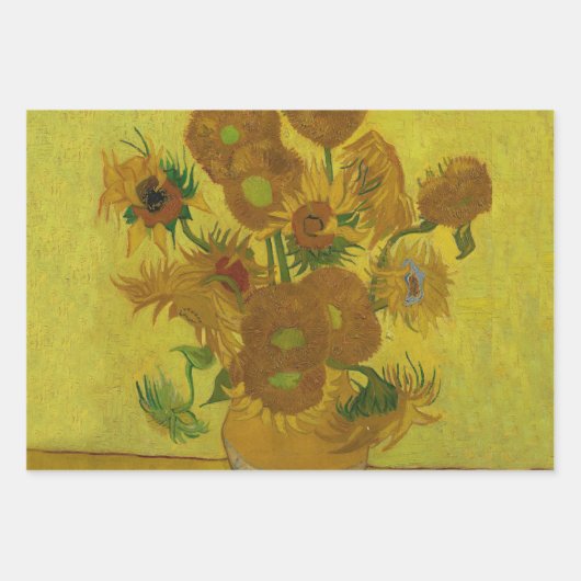 Van Gogh Vase mit Ire Classic Impressionismus Geschenkpapier Set (Vorderseite 2)