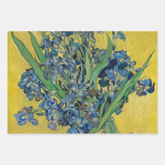 Van Gogh Vase mit Ire Classic Impressionismus Geschenkpapier Set (Vorderseite)