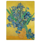 Van Gogh Vase mit Ire Classic Impressionismus Klemmbrett (Rückseite)