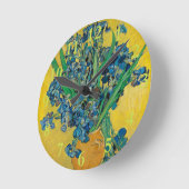 Van Gogh Vase mit Ire Classic Impressionismus Runde Wanduhr (Winkel)