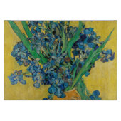 Van Gogh Vase mit Ire Classic Impressionismus Schneidebrett (Vorderseite)
