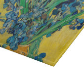 Van Gogh Vase mit Ire Classic Impressionismus Schneidebrett (Ecke)
