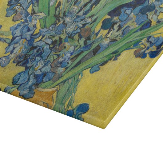 Van Gogh Vase mit Ire Classic Impressionismus Schneidebrett (Ecke)