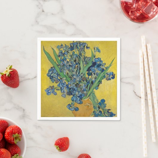 Van Gogh Vase mit Ire Classic Impressionismus Serviette (Beispiel)