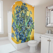 Van Gogh - Vase mit irisch-gelbem Hintergrund Duschvorhang (Beispiel)