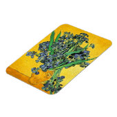 Van Gogh - Vase mit irisch-gelbem Hintergrund Magnet (Linke Seite)