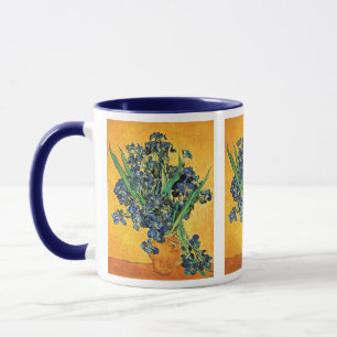 Van Gogh - Vase mit irisch-gelbem Hintergrund Tasse