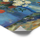 Van Gogh-Vase mit Kornblumen und Mohn Poster (Ecke)