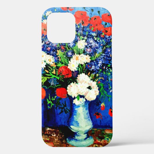 Van Gogh - Vase mit Kornblumen und Pflaumen Case-Mate iPhone Hülle (Rückseite)