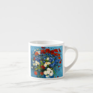 Van Gogh Vase mit Kornblumen und Pflaumen Espressotasse