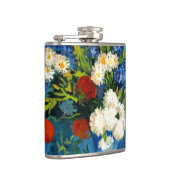 Van Gogh Vase mit Kornblumen und Pflaumen Flachmann (Rechts)