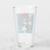 Van Gogh Vase mit Kornblumen und Pflaumen Glas (Rückseite)