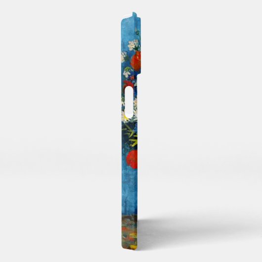 Van Gogh Vase mit Kornblumen und Pflaumen iPhone Hülle (Rechte Seite)