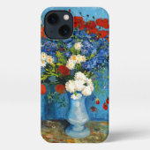 Van Gogh Vase mit Kornblumen und Pflaumen iPhone Hülle (Rückseite)
