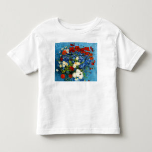 Van Gogh Vase mit Kornblumen und Pflaumen Kleinkind T-shirt