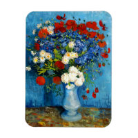 Van Gogh Vase mit Kornblumen und Pflaumen