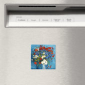 Van Gogh Vase mit Kornblumen und Pflaumen Magnet (In Situ (Geschirrspüler))