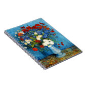 Van Gogh Vase mit Kornblumen und Pflaumen Notizblock (Rechte Seite)