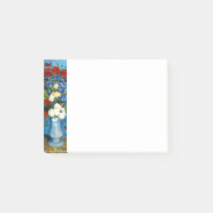 Van Gogh Vase mit Kornblumen und Pflaumen Post-it Klebezettel