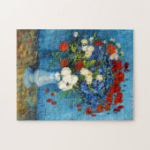 Van Gogh Vase mit Kornblumen und Pflaumen Puzzle (Horizontal)
