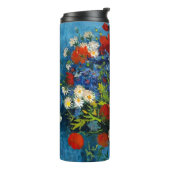 Van Gogh Vase mit Kornblumen und Pflaumen Thermosbecher (Nach links gedreht)
