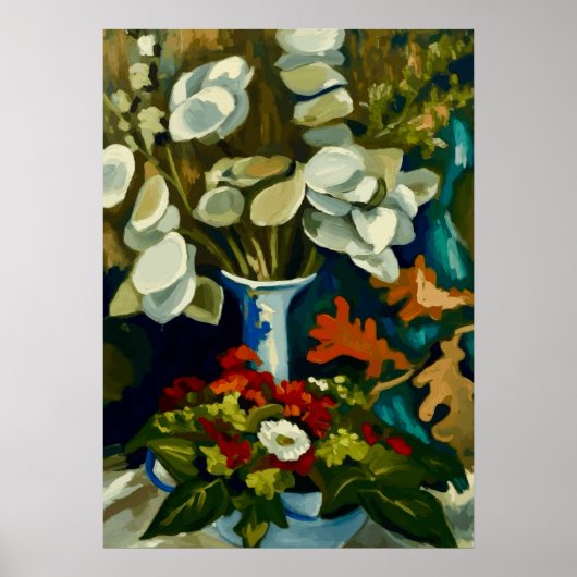 Van Gogh-Vase mit Lunaria Poster (Vorne)