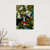 Van Gogh-Vase mit Lunaria Poster (Küche)